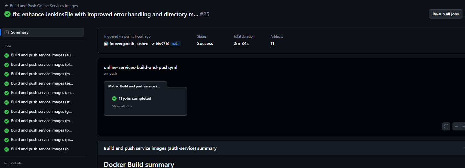 Building Microservices using Github Actions